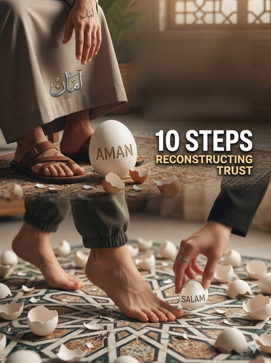 Walking on eggshells in marriage – 10 steps to reconstructing trust
